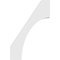 Ekena Millwork 3 1/2-in. W x 24-in. D x 36-in. H Westlake Architectural Grade PVC Knee Brace BRCP035X24X36WTL - alternate 5